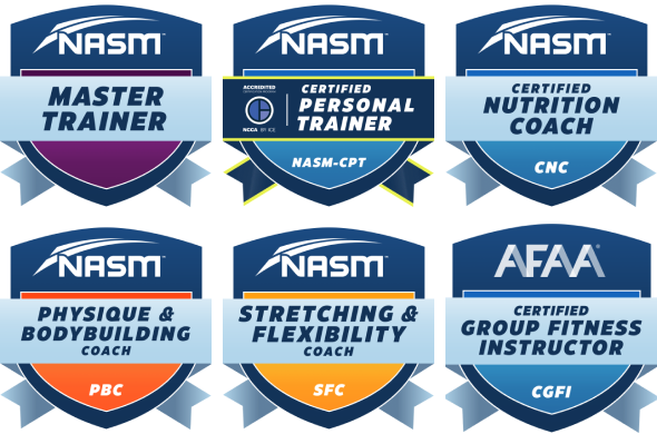 NASM Badging Icons