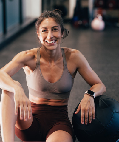One NASM Trainer and Client Standing